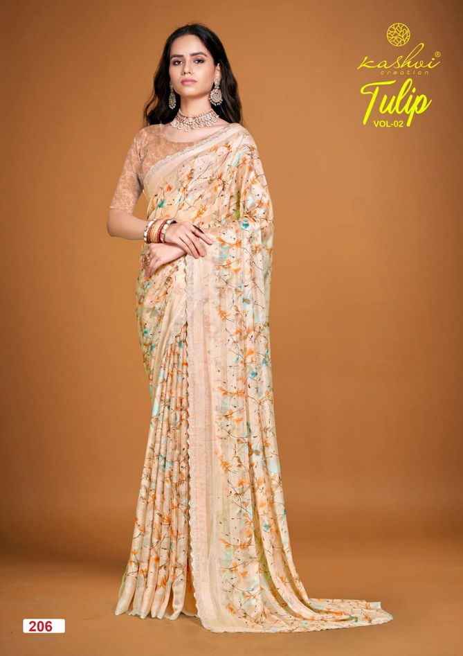 Tulip Vol 02 By Kashvi Rimzim Printed Daily Wear Sarees Wholesale Price in Surat